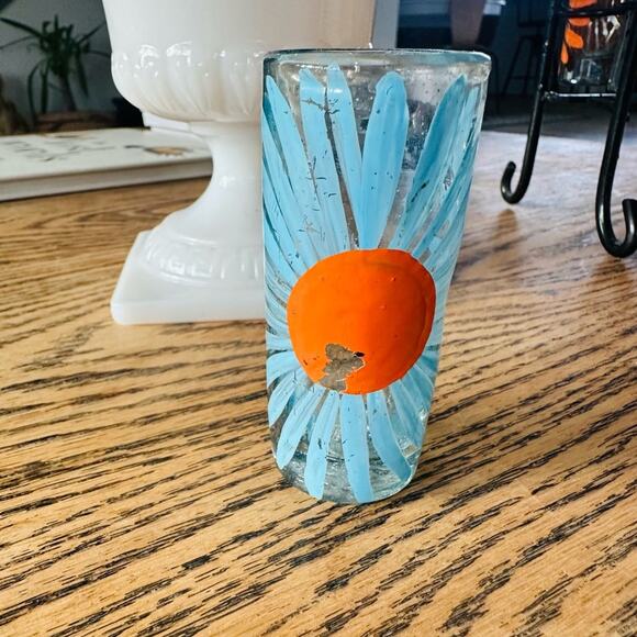 Hand blown shot glass set with rack Barware
Wrought iron rack - Picture 2 of 8